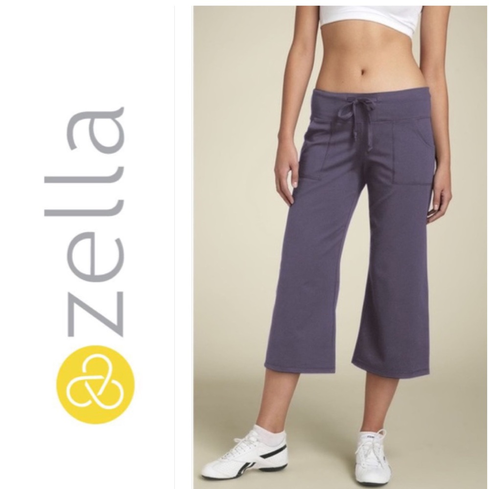 ZELLA Gray Wide Leg Capri Pants Size 4